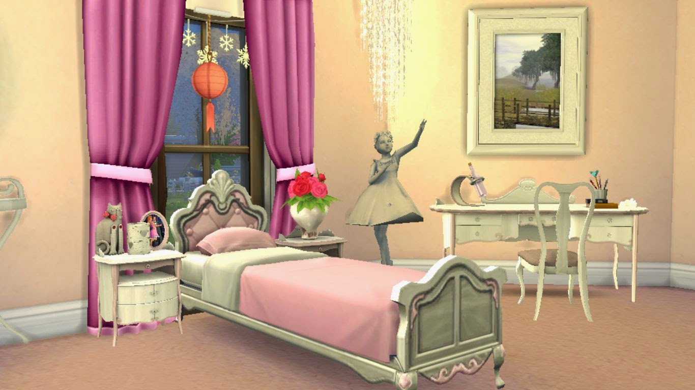 Sims 4 Download: "Dreamy Teen Bedroom" for Girls | Sanjana Sims Studio